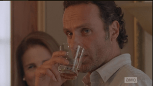 ...and he takes a drink...