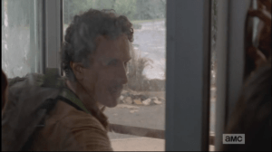 Nicholas begins to shake his head, saying that the glass is not going to break...
