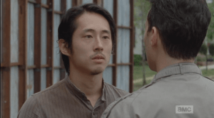 Glenn does not rise to the bait, but he doesn't back down, either. He says softly,