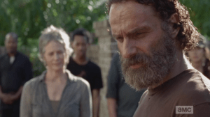 Rick and his gang aren't feeling it, having their guns taken away.