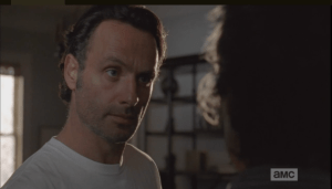 We see a shot of Rick, asking Carol she knows this...how? Did Sam tell her?