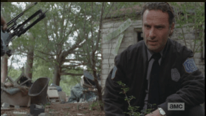Rick looks troubled, but says nothing to Carol and Daryl about this. I wonder why, but I am thinking that Rick is not one to say something, in a moment, if he feels it is too soon, or not time. Seems like he remembers those other