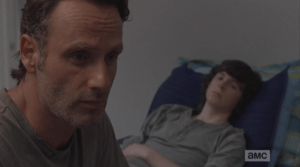 Rick nods, and looks away, processing this. Seems like he is having his own version of the same thoughts his son is having.