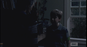 Sam replies that he has to tell his mom...he tells her everything.