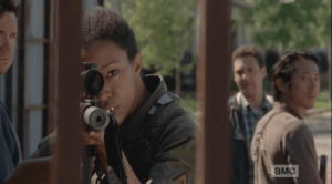 sasha takes aim