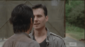 Aidan steps up to Glenn.