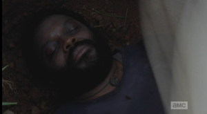 ...and poor Tyreese's dead body being covered with a sheet.