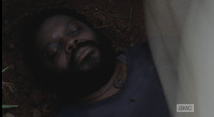 ...and poor Tyreese's dead body being covered with a sheet.