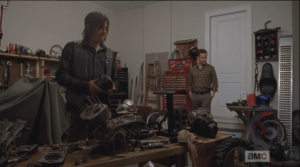Aaron continues, telling Daryl that while he, Aaron,  always wanted to teach himself how to work on, and build, the motorcycle, he has a feeling that Daryl already knows how to do this.