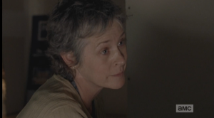 Carol looks at Rick. 