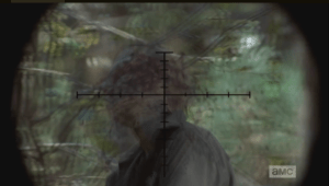 ...and brings down Crosshairs Walker with a single shot to the head.