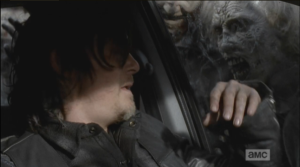 daryl and the car walker