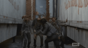 I have no idea how the WD special effects mavericks achieved this effect, but kudos to them...so seamlessly realistic.