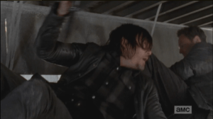 daryl under the trailer