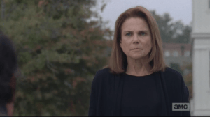 Deanna looks down at Rick...does she hear some truth to these words?