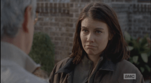 Maggie looks at Reg, silently expressing her thanks and gratitude, before walking off.