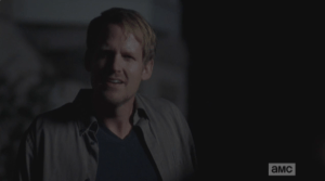 McBeaty starts to falter upon seeing the malevolence in Rick's stare.