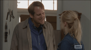 McBeaty, who is a bully, and a dick, menaces closer to Jessie, trying to intimidate her.