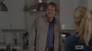 Jessie steps forward towards McBeaty (who seems drunk already, even though I think it's still early in the day), tries to talk to him.