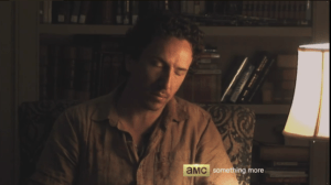 As the videotape is being rewound, we see the many gestures, expressions, pauses Nicholas puts on during his account of the events, which of course are rife with bullshit...