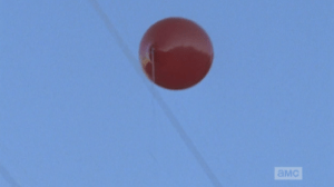 As it happens when Rick Smash! is smashing and killing, shit gets all slo-mo, and, in his killing haze, Rick watches the red balloon of Episode 515 fly away.
