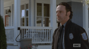 Rick stops a moment, breathing deep, trying to keep his cool.