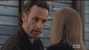 In inimitable Rick-In-Charge fashion, Rick Grimes lays it down for Deanna Monroe,