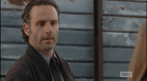 Rick licks his lips, pauses a moment before answering, hoarsely,
