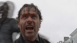 Bloody Rick starts to get a second wind, starts to get going again,