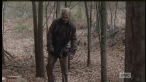 As the walker approaches the ringing timer on the ground...