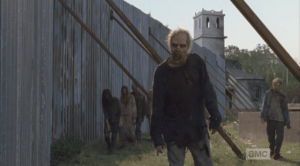 walkers at the wall