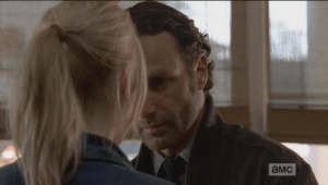 It is in this moment, when they are looking into each other's souls, when McBeaty comes into the room and finds them there, together.
