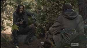 Still laughing, the young man sits back, regards Morgan.