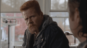 After a moment, Abraham looks back at Eugene...