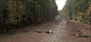 Gabriel breaks down, sobbing. He collapses in the road, crying in real anguish. Seth Gilliam, killing it once again as Gabriel, tortured priest. Renegade Deadie to our man, Seth Gilliam! (I do hope after this season, Seth Gilliam can start living closer to the rest of the TWD cast during shooting...way more fun!)