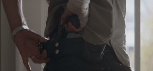 Rick's own words to Bob come back to him as he tucks the handgun into the back waistband of his pants,