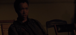 Sasha looks at Gabriel, says,