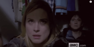 ...as something lurking outside utters a gutteral, inhuman noise.