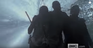 It's hard to know who this mystery figure is with Michonne and Rick...he looks taller than Morgan...new character, perhaps?