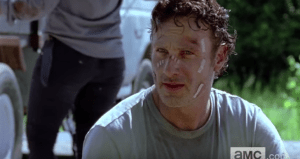 rick looks up