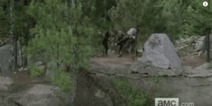 ...by making like a hot linebacker and tackling his young ass, just at the exact, perfect moment...OMG look at the fucking air he catches, and if it's Andrew Lincoln doing this stunt, and really pulling off this burly tackle...