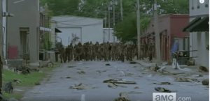 And are all these walkers swarming...