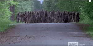 And here come the walkers...