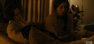 Travis walks Chris to the bedroom, asks Liza how Griselda is doing. Liza asks if they have anything for Mrs. Salazar's pain...