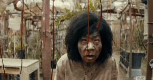 ...rather, what used to be his wife. (So sad, especially when I think that if this zombie apocalypse wasn't all going down, poor Patrick Chan would have come home to a dead wife, an empty bottle of pills, and a suicide note...either way sucks so bad for this nice-seeming man who just wanted to get back home to his wife!)