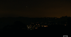 ...the lights of L.A. begin to go out, section by section.