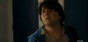 Upon seeing this, Tobias begins to back away, 