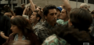 They find him, and as Travis tries to talk his resistant son into leaving, now, and coming with them...