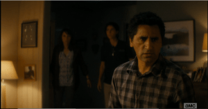 Suddenly, the lights flicker back on...