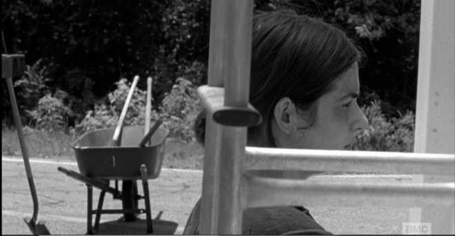 Tara watches them, vibing Nicholas as says to Maggie,